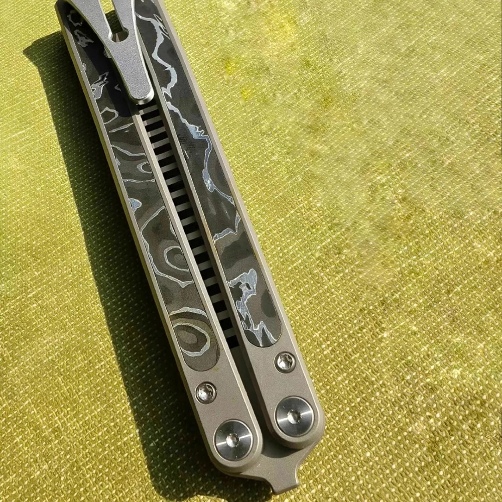 MackWalker Titanium, тренировочная расческа Pei Butterfly, уличные инструменты EDC, расчески Balisong (art.: 3920ccb82abea) - 3920ccb82abea