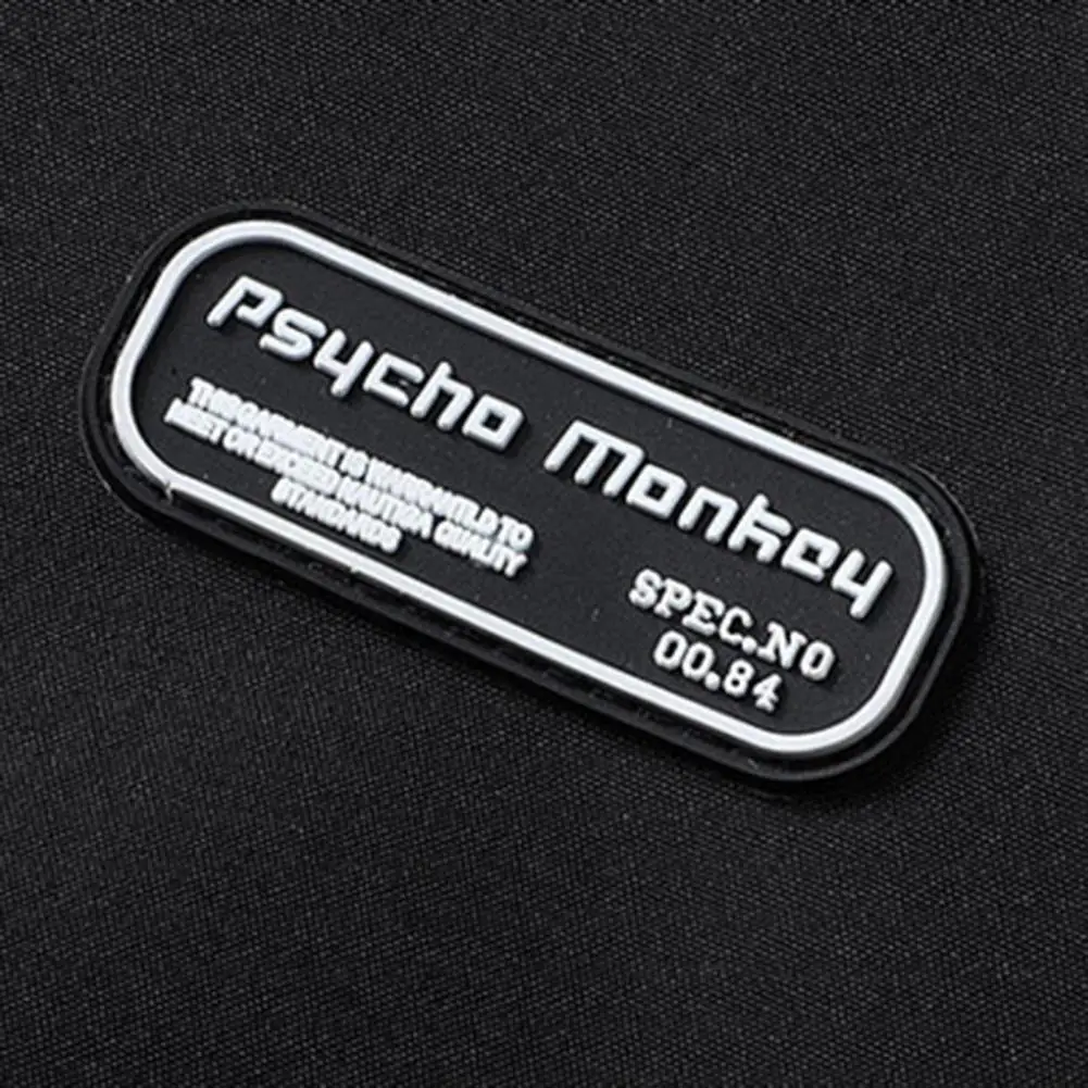 

Zipper Open Jacket Versatile Men's Reversible Jacket Stylish Print Windproof Design Functional Pockets for Fall Spring Casual