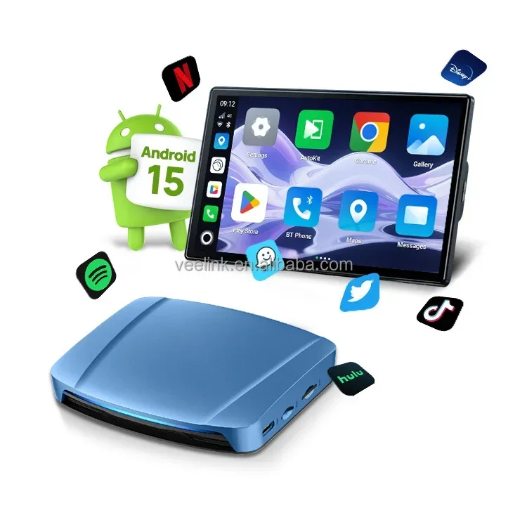 Фото В наличии: Carlinkit Ultra Android 15 Tbox Carplay Ai Box 8G 256GB 5G 2.4G 2160P SM6350 TV Box для беспроводного подключения CarPlay №1