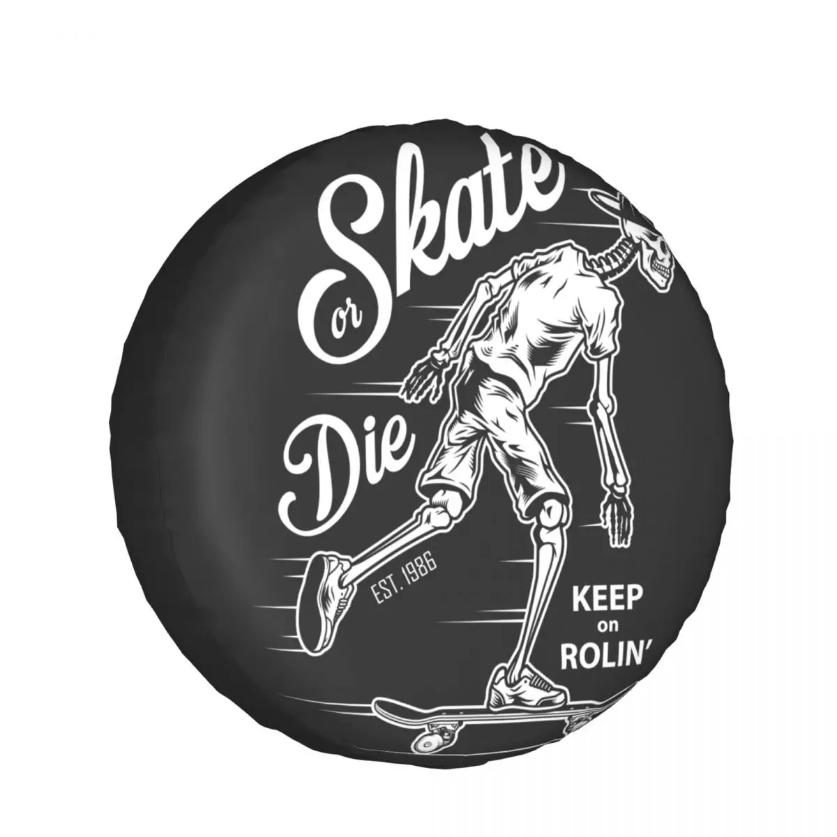 

Universal Car Tire Cover Case Spare Tire Wheel Bag Tyre Spare Storage Cover Polyester Vintage Skateboarding