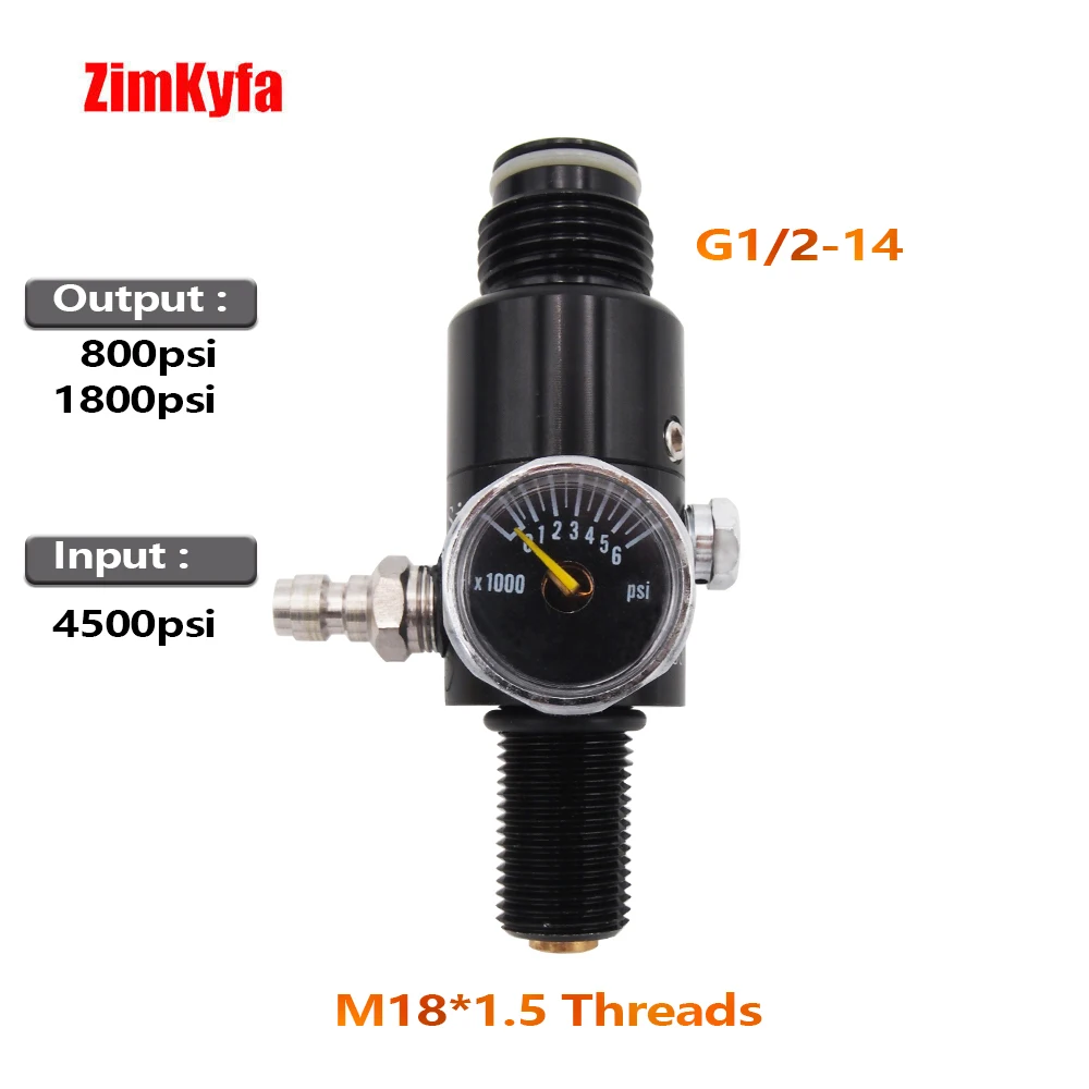 

Страйкбол Пейнтбольный пистолет PCP HPA 4500psi сжатый Воздушный бак M18 регулятор выходного давления 800psi/1800psi/2800psi, страйкбол оружие