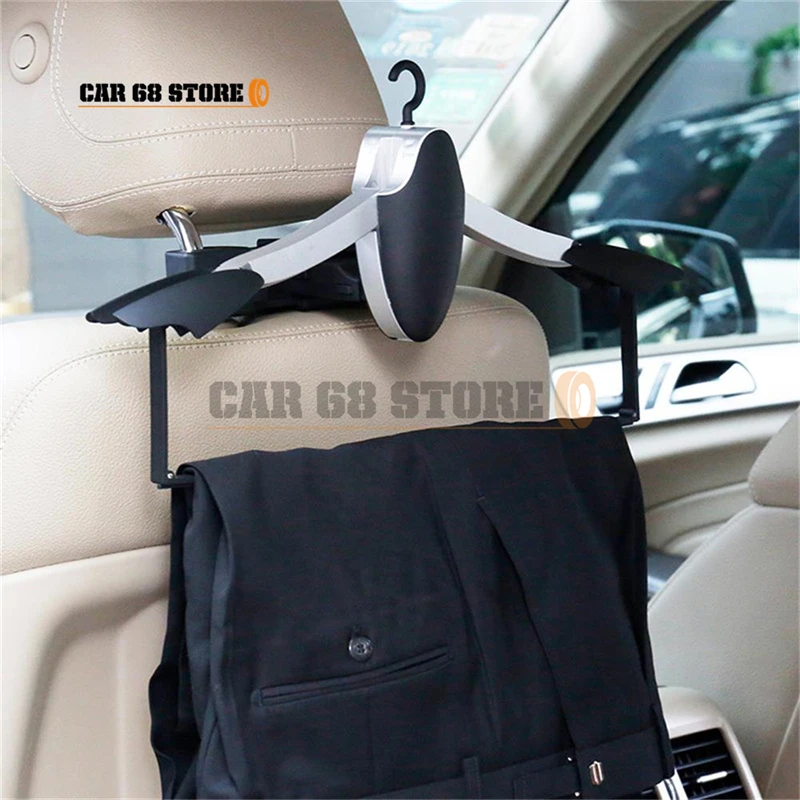 

1 Set Car Hanger Abs Practical Foldable Luxury Accessories Multi-Function Seat Back Hook Clothes Jacket Storage Hook Universal