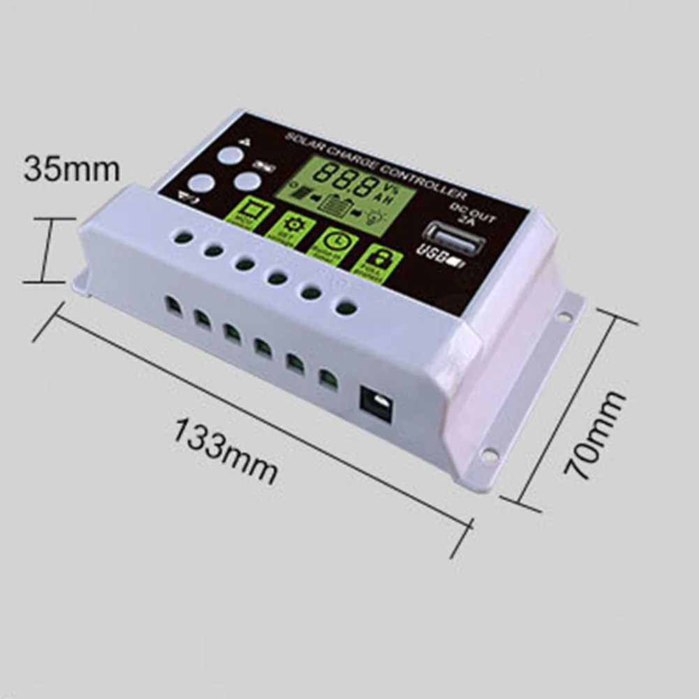 

Solar Controller 12V Lithium Battery Lead-acid Battery Photovoltaic Charging Controller Solar Panel Mount Parts