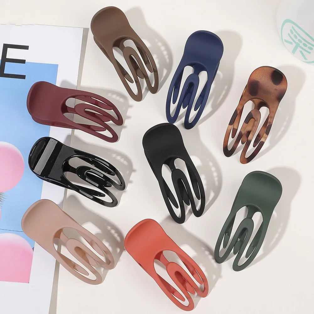 

Лидер продаж, большая Новинка, модная Изысканная матовая геометрия, простой пустой зажим, аксессуары для женщин и девушек, головной убор