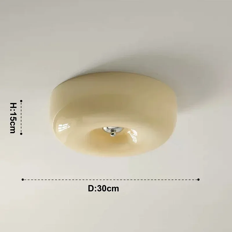 Французская кремовая лампа потолочный светильник для коридора балкона простой