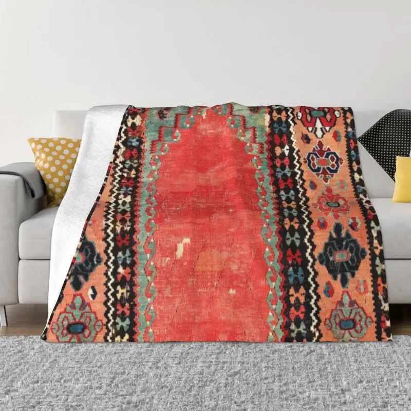 

Турецкое нишевое яркое теплое Фланелевое Ретро Бохо персидское этническое художественное покрывало для дома, дивана, офиса, путешествий