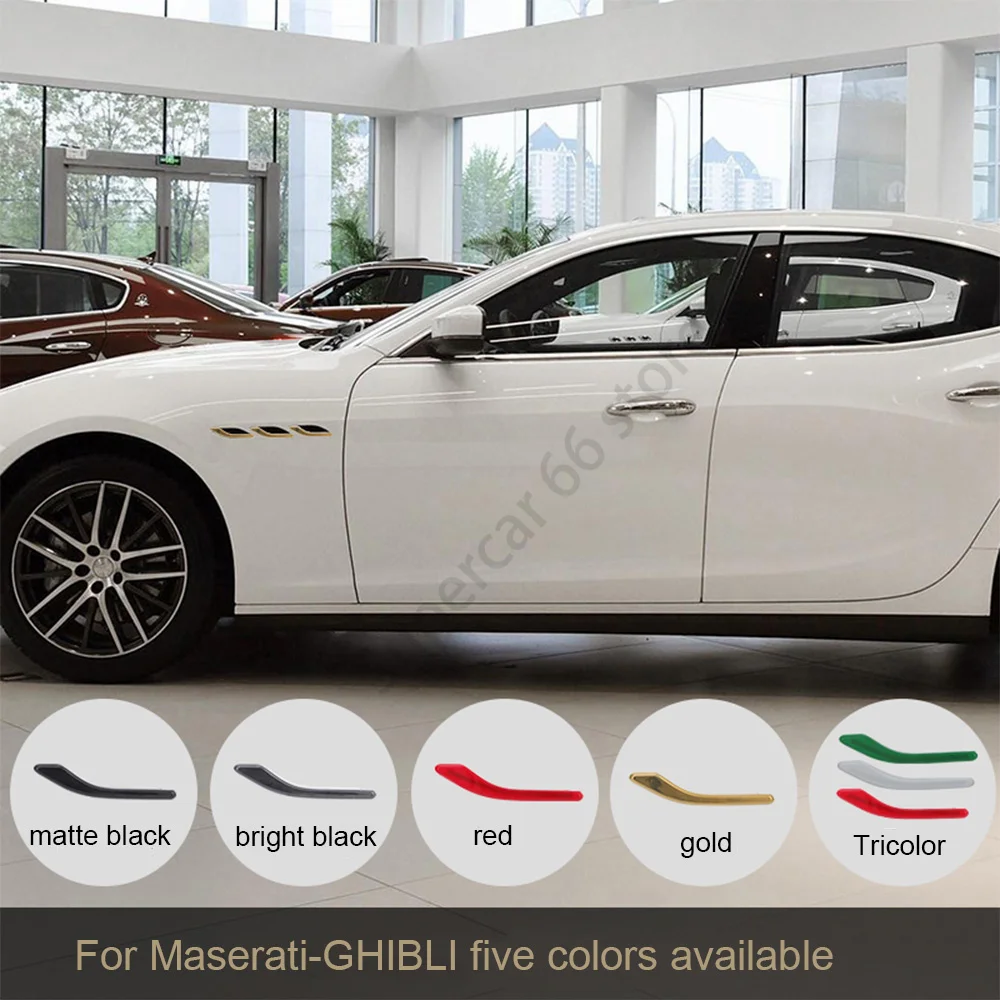 

For Maserati Ghibli Fender air outlet Modification Decorative Side Labeling Trim Cover Sticker