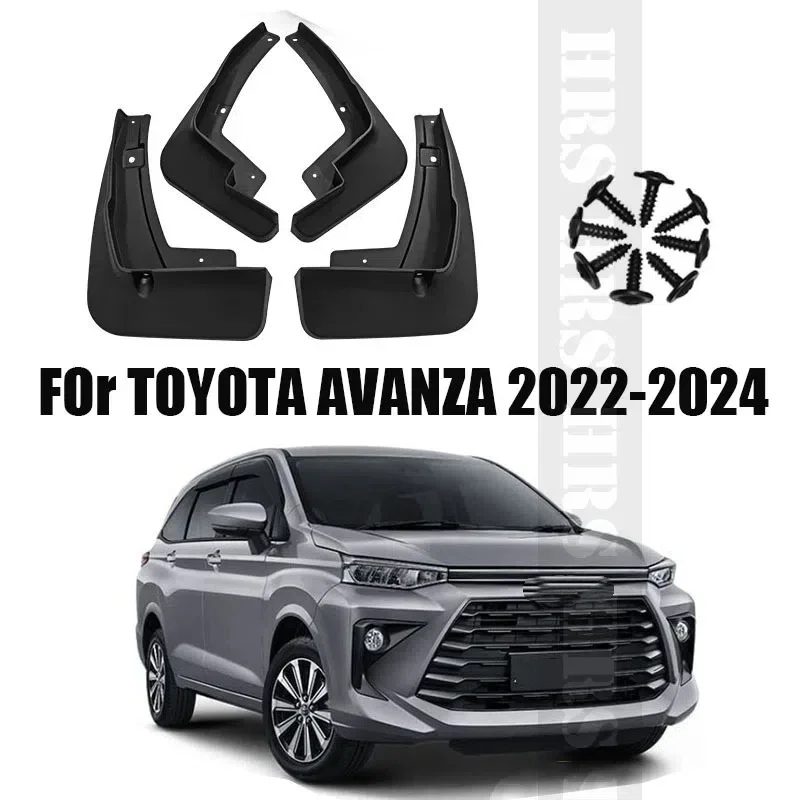 Фото Брызговики для Toyota Avanza 2022 2023 2024, защита от брызг, накладки на колеса, передние и задние брызговики, автомобильные аксессуары №1