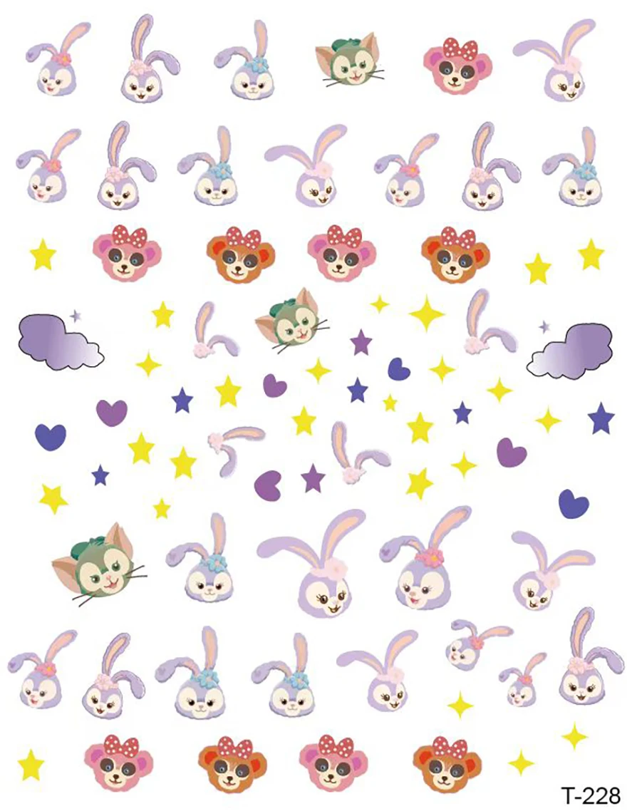 

Disney Duffy Winnie the Pooh Disney Princess Nail Art Supplies Nail Sliders Handmade DIY Nail Art Stickers Nail Decal Stickers