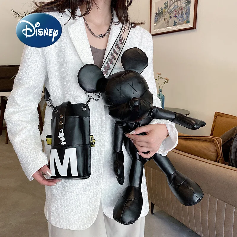 

Новая женская сумка через плечо из 2 частей Disney с Микки, милая женская сумка с героями мультфильмов, модная трендовая сумка для родителей и д...