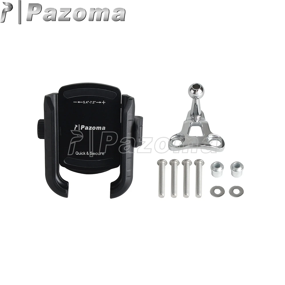 

PAZOMA мотоциклетный держатель для телефона для Harley Sportster Dyna Softail Touring Motor 360° ° Регулируемое крепление на руль мобильного телефона
