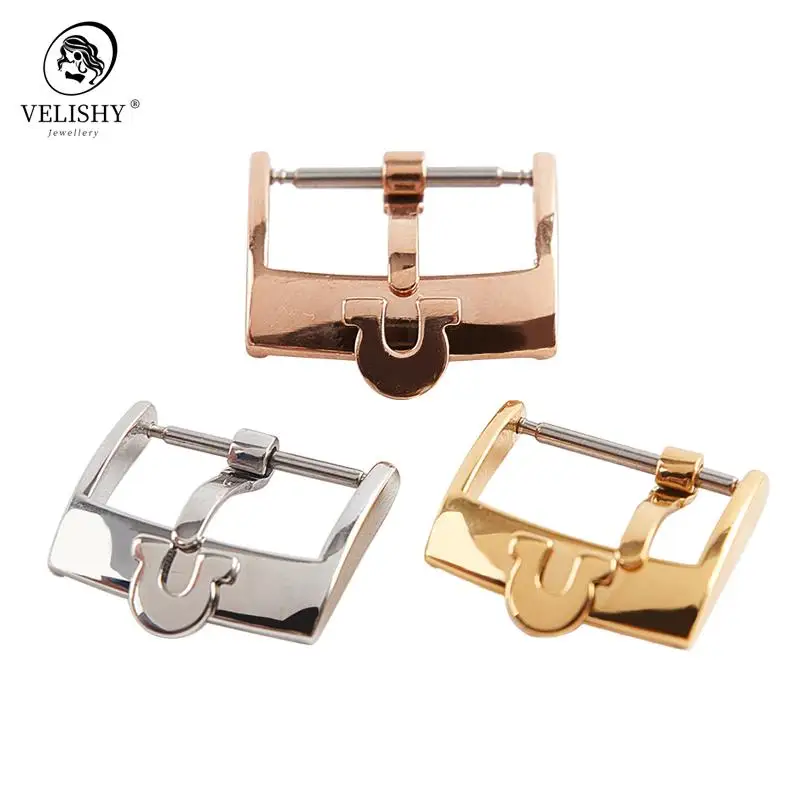 

Band 12mm 14mm 16mm 18mm 20mm For Omega Seamaster Strap Watch Men Pin Insurance Buckle Stainless Steel Clasp Watch Accessories