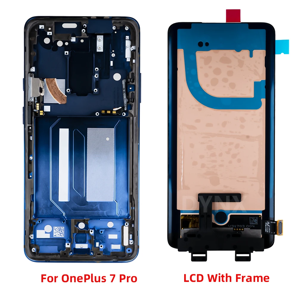 Oneplus 7pro Жк-дисплей С Рамкой 6 67-дюймовый Емкостный Сенсорный Экран Amoled Замена