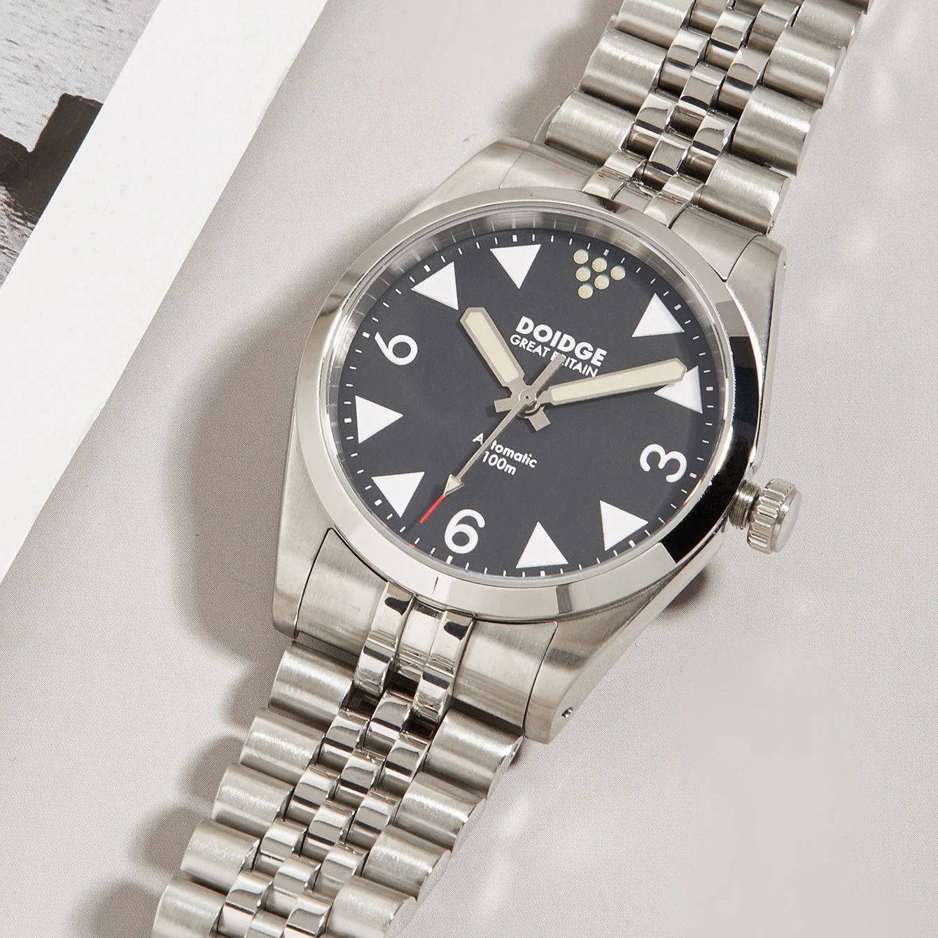 Супер тонкие механические часы мужские Miyota 9039 швейцарские светящиеся