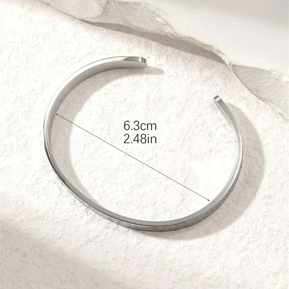 Браслет-манжета Ayatul Kursi из нержавеющей стали Ayat Al-Kursi стих Корана для защиты