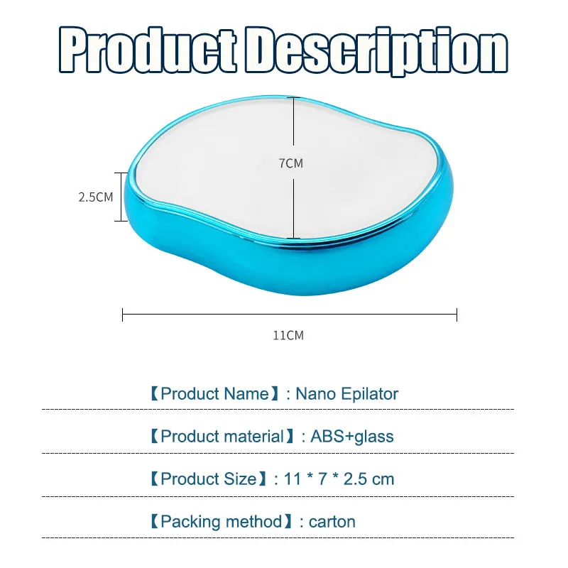 Nano Crystal Epilator Stone Physical Hair Remover Eraser Painless Depilatory Gum Ladies Women Man Can Washable Clean |