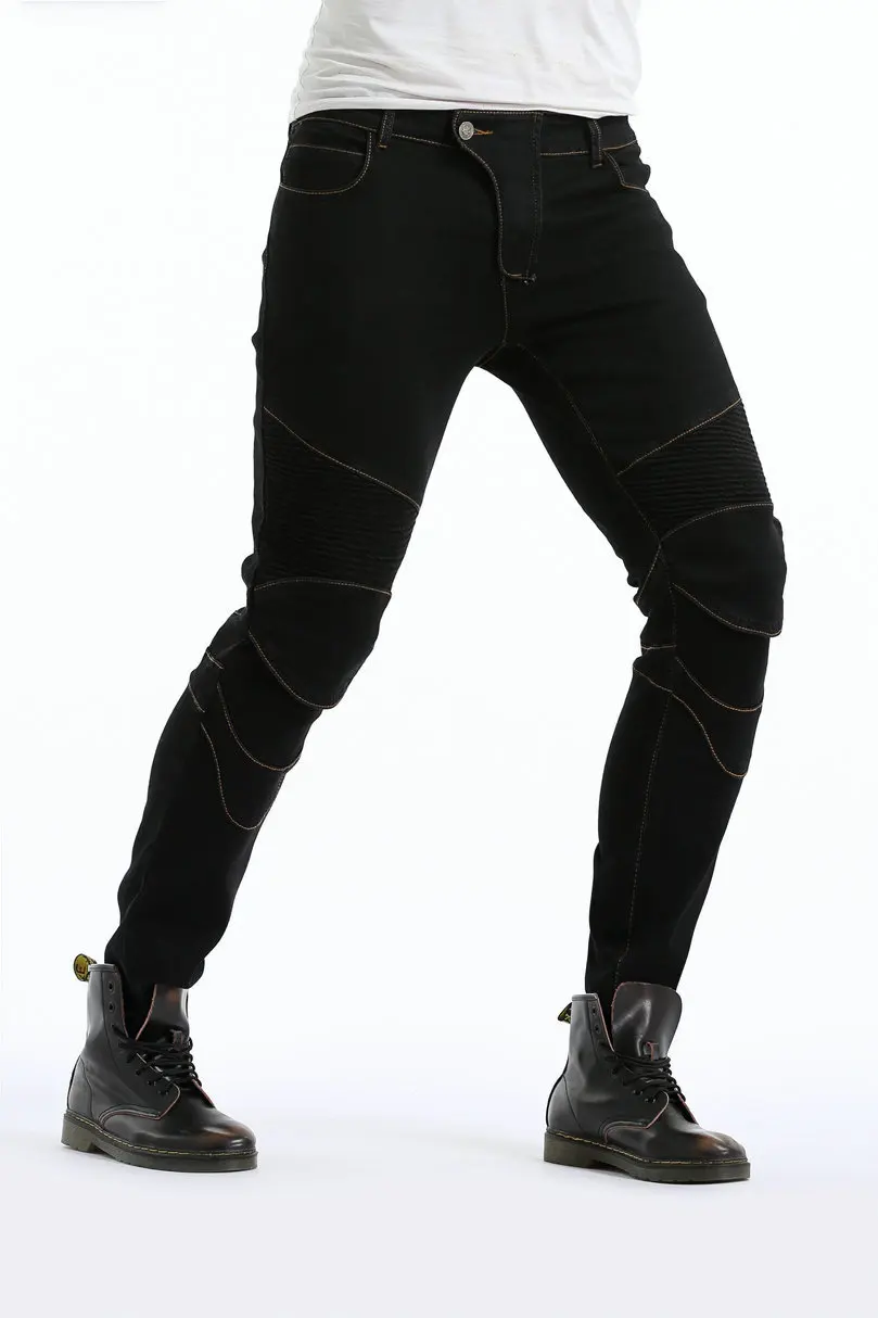 LOMENG Camouflage Motorcycle Riding Jeans Biker Motorbike Pants with CE Removable Armored for Men LMJES-2