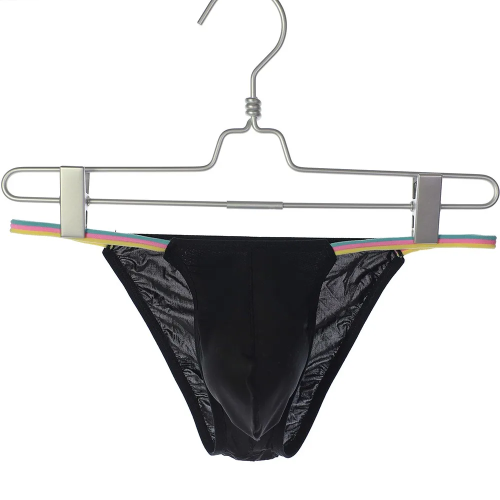 

Underwear Briefs Mens Panties Stretch Underpants All Seasons Breathable Ice Silk Low-Rise Perspective Polyamide