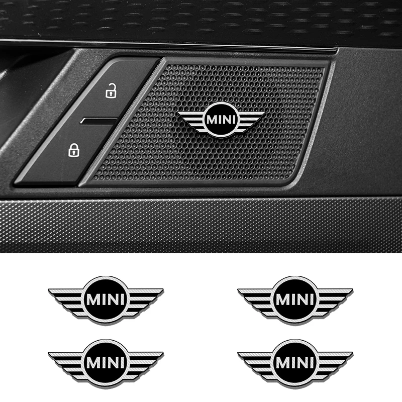 2/4 шт. алюминиевые автомобильные аудионаклейки harman/kardon для MINI Cooper One JCW Countryman R56 R60