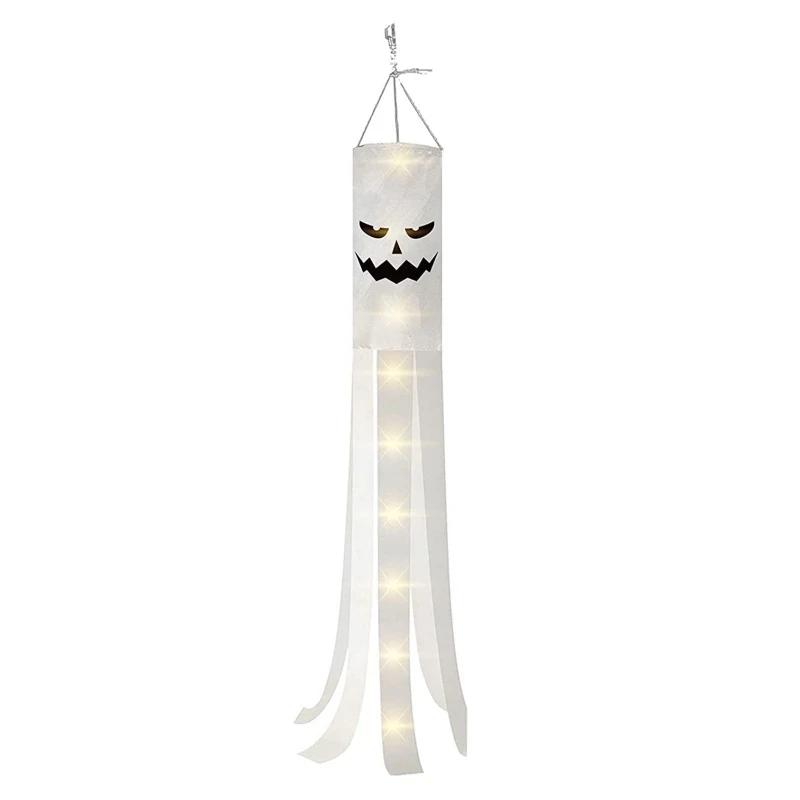 

Spooky Wind Cylinder for banner Flag Ghost Outdoor Halloween Party Decorations L