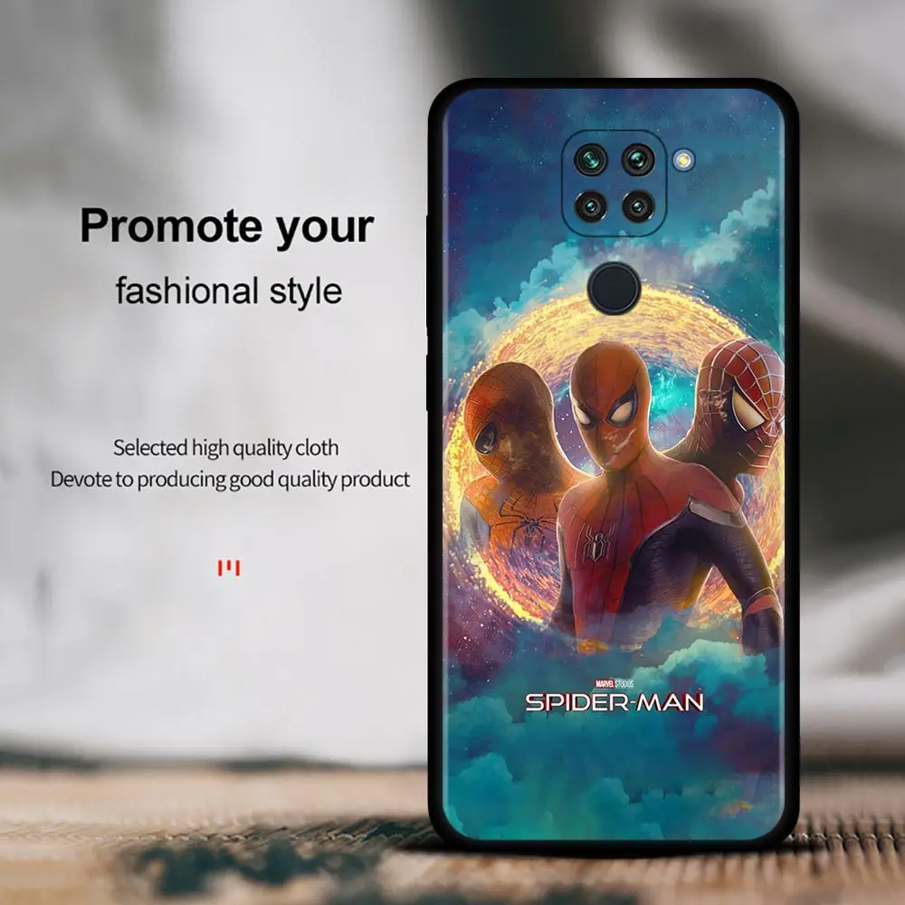 Для Xiaomi Redmi Note 11 10 9 8 7 Pro Max 9T 8T 9S чехол для 9C 9A 8A 7A Marvel Человек-паук 3 поколения No Way Home |