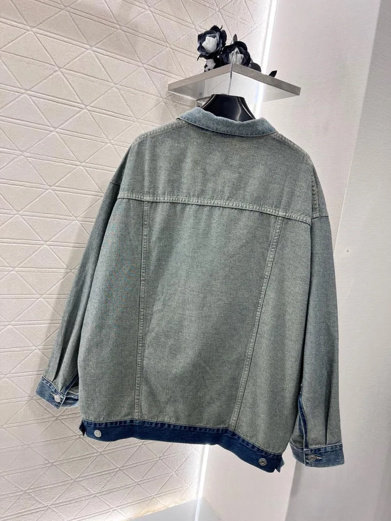 Осень 2024 новая женская куртка модная индивидуальная уличная трендовая большая