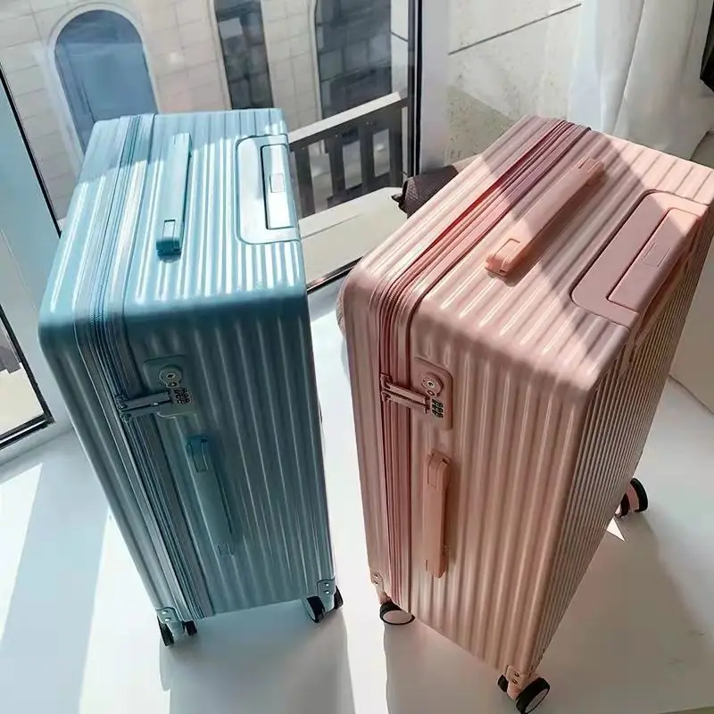 Pure Color Advanced Luggage Small Fresh 20 Inch Travel Large Capacity Trolley Case Comfortable Boarding Password Lock Luggage