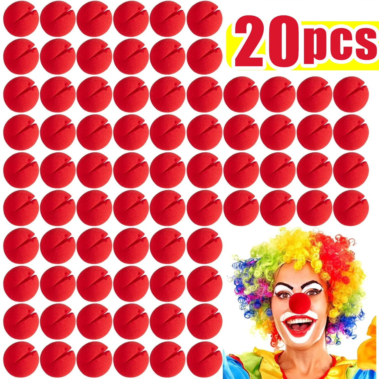 

Пенопластовые шарики для носа клоуна