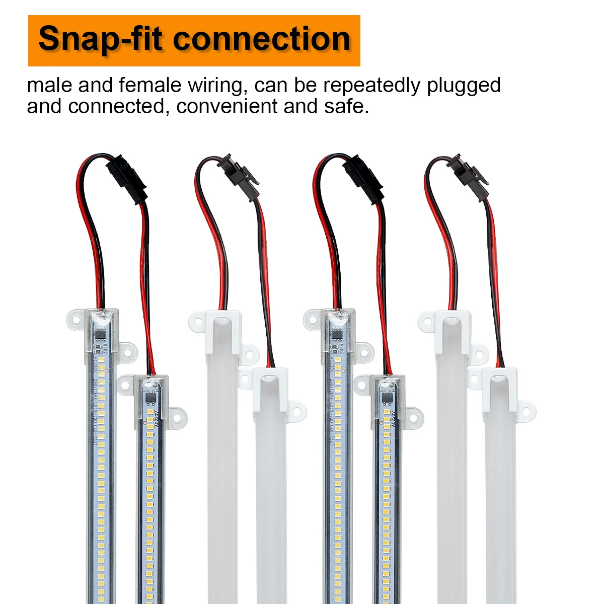 1x - 12x Led Светильные трубы штриховые лампы 30cm 40cm 50cm 1m 72led Белый Smd2835 220v Кухонные