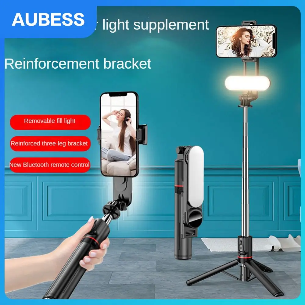 

Beauty Light Wireless Black Selfie Stick Lengthened Remote Control Tripod For L15 Led Selfie Lamp Expandable Mini
