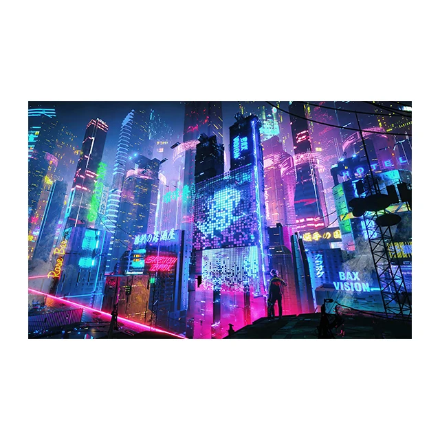 

Художественный плакат Future Sci-Fi Cyberpunk