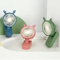 2021 new simple student mini mobile phone clip fan summer cool wind usb rechargeable fan