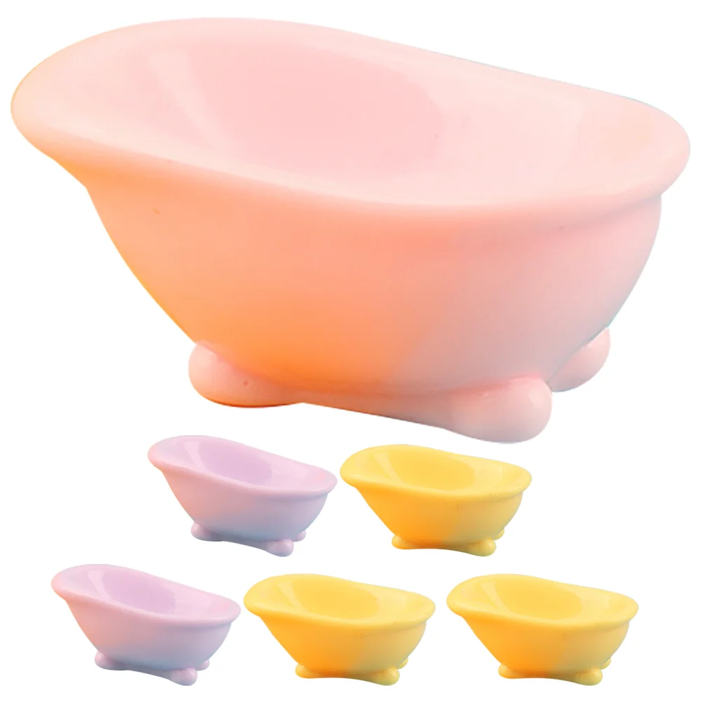 6 шт. ванна микро пейзаж миниатюрная модель для ванной комнаты украшения мебель