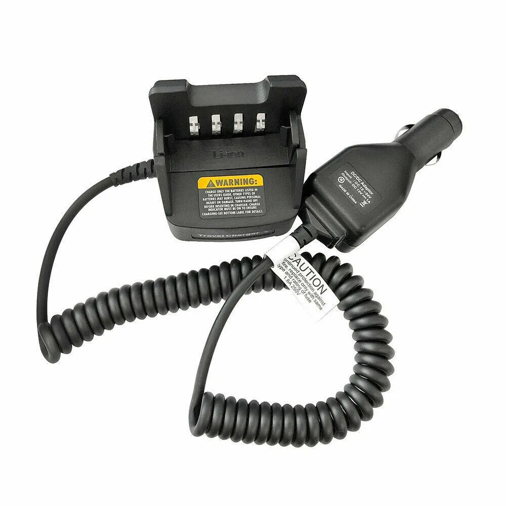 KVC-19 Travel Car Walkie Charger  For TK2312 TK3312 TK2400 TK3400 TK2402 THK20 THK40 NX240 NX340 TKD240 TKD340 Portable Radio