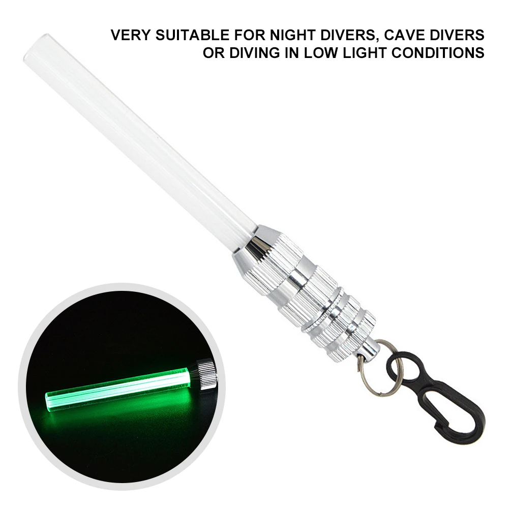 

Diving Light Battery Powered LED Scuba Diving Light Stick Constant On 300ft Waterproof Underwater Light with Hanging Hook New
