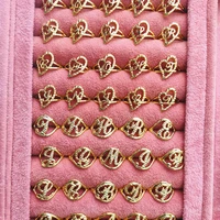 3umeter custom name rings personalized initial letter rings hip hop ring for women custom 3d letter ring gifts