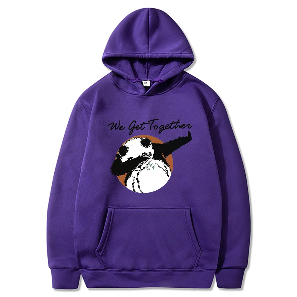 Мужской свитер с капюшоном и принтом гигантской панды из Китая Повседневный