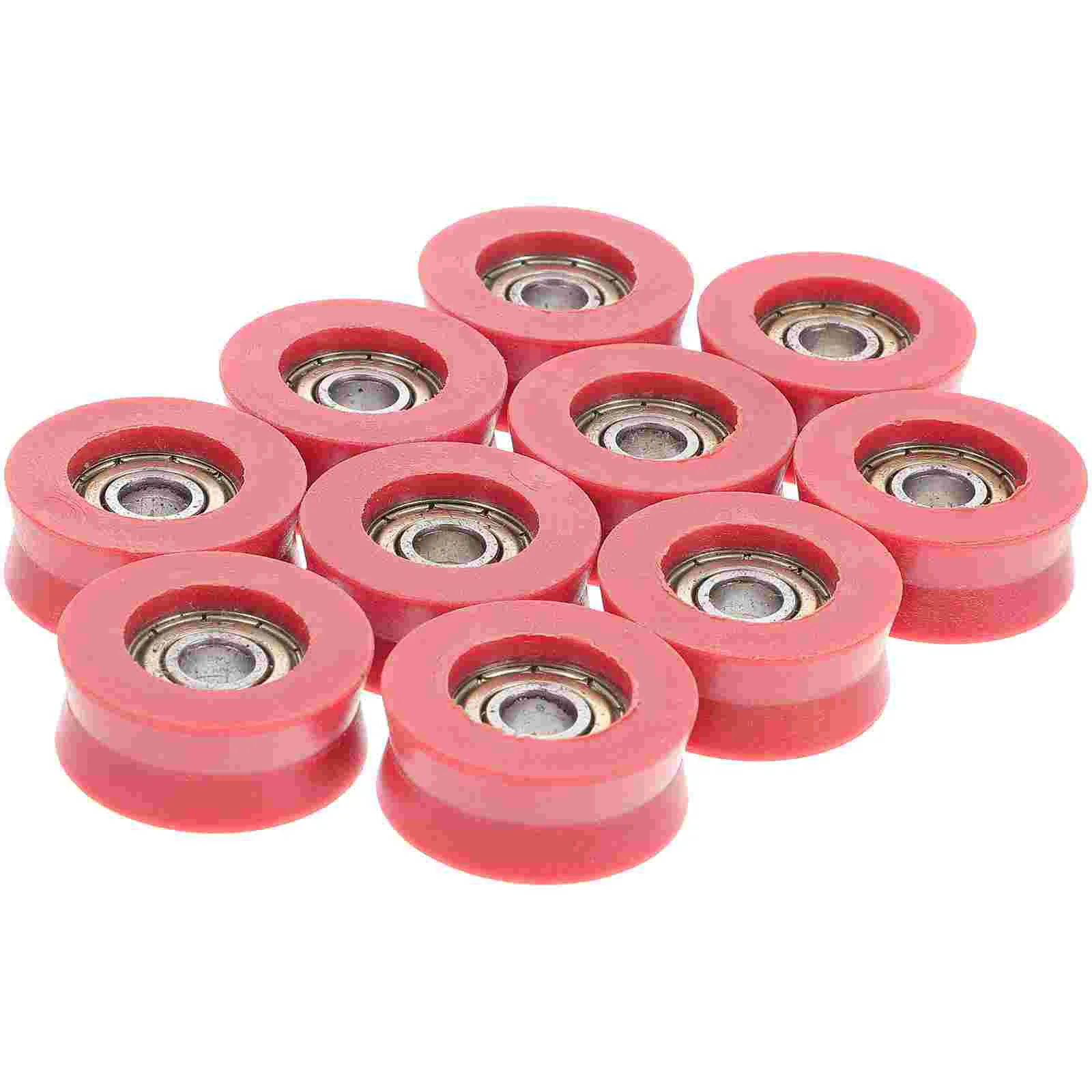 

10pcs Replacement Door Roller U Groove Wheel Bearing Door Sliding Wheels Sliding Door Roller U Groove Pulley Wheel