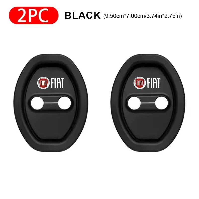 

2/4 шт. силиконовая крышка дверного замка автомобиля, защитная наклейка от столкновений для Fiat Abarth 500 Doblo Stilo Bravo Punto Panda Ducato