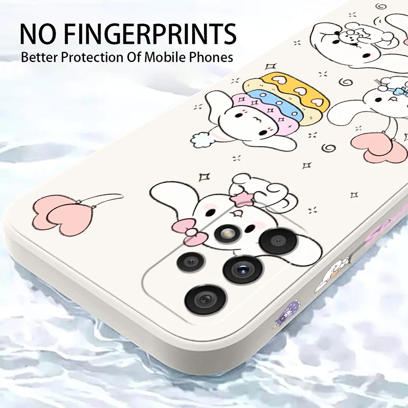 Жидкая левая веревка Sanrio Hello Kitty для Samsung A54 A53 A52 S A33 A32 A51 A71 A21S A13 A73 A72 A23 A12 цвет корицы