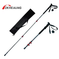 ultralight carbon fiber hiking trekking poles 3 sections ultralight portable camping travel climing hiking sticks
