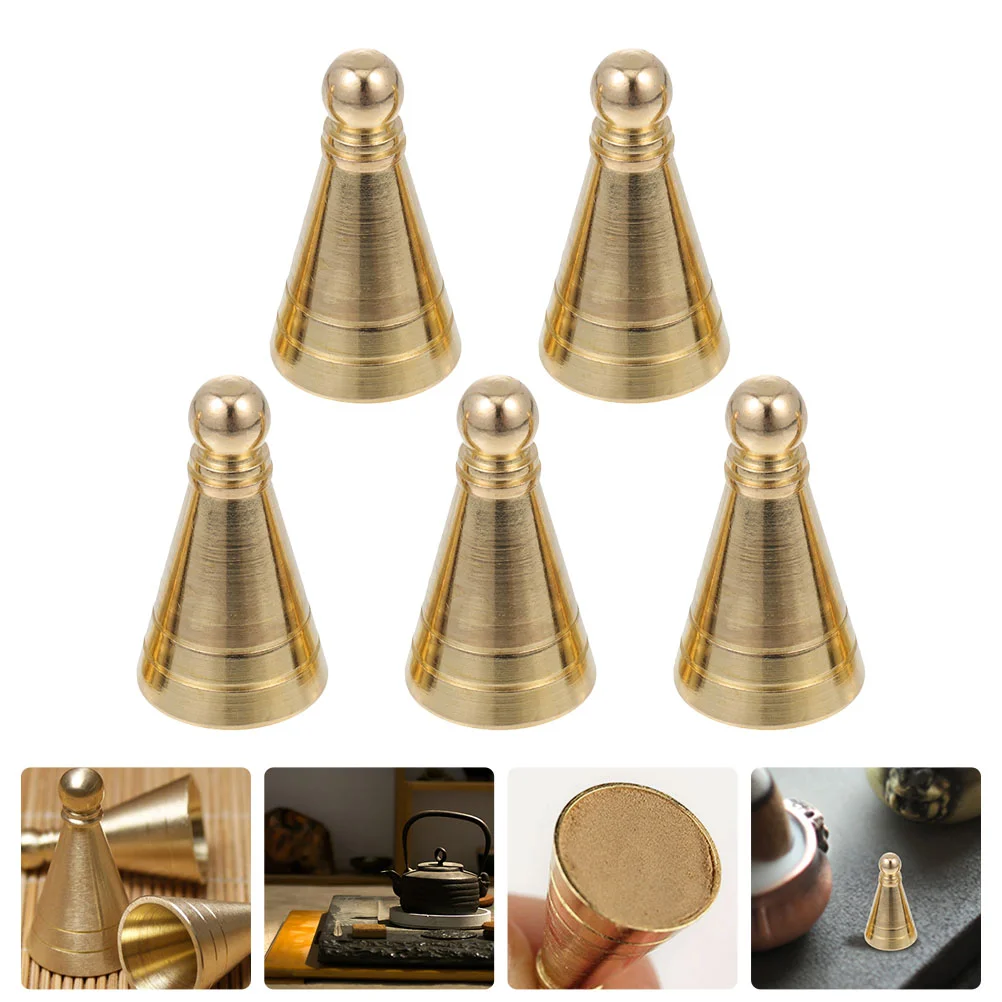 

5Pcs Accessories Brass Mold Tool Cone Making Kit Teahouse Tower Tool