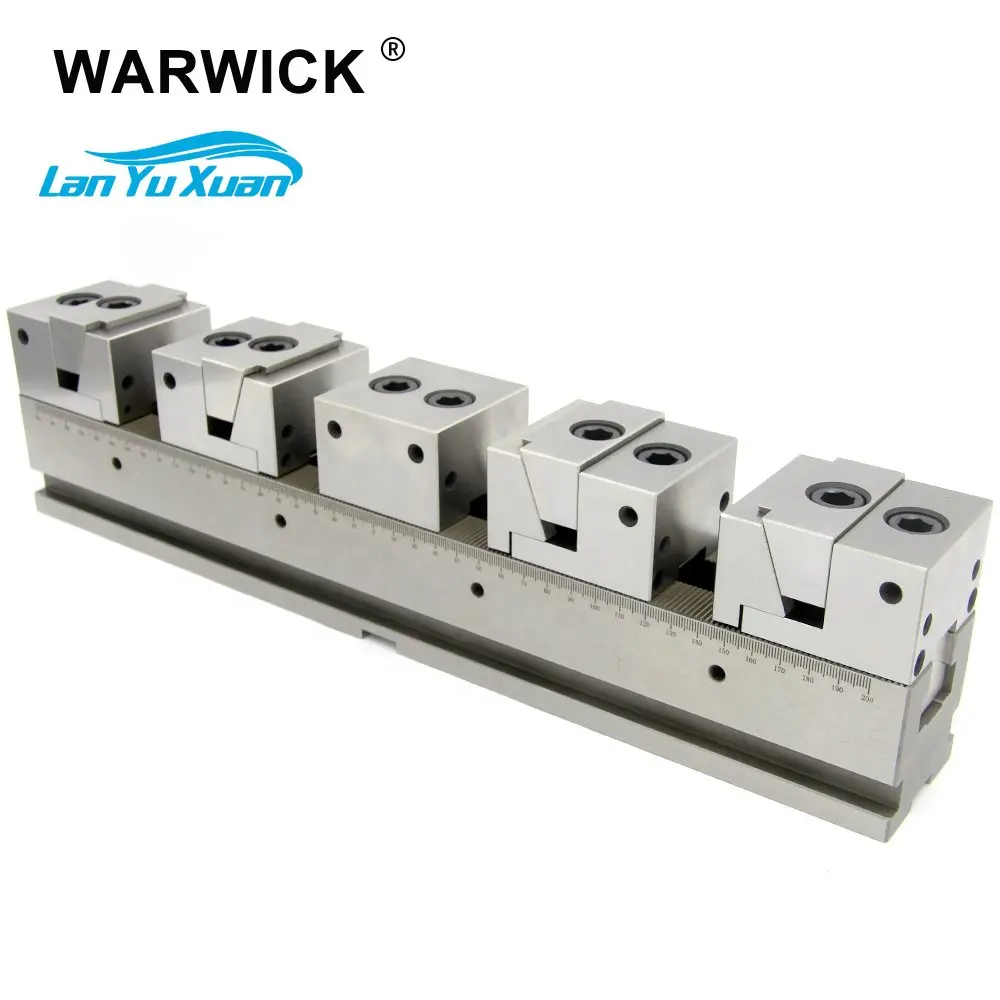 

universal Multiple clamp rail vise in row for CNC machine