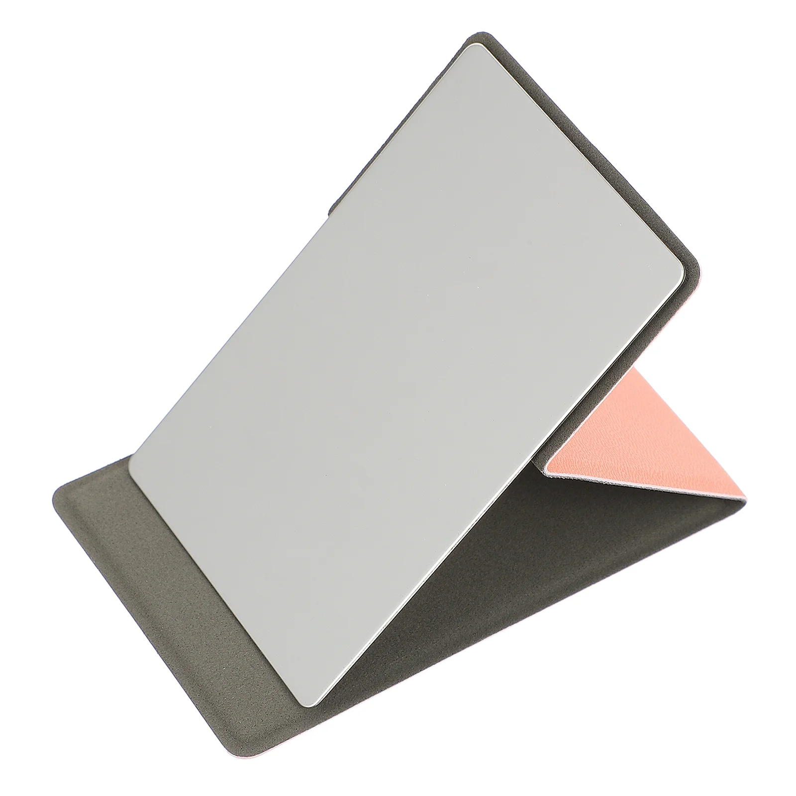 

Mirror Folding Makeup Vanity Hand Travel Compact Pocket Girl Women Handheld Hairdresser Tabletop Desktop Beauty Pu Metal