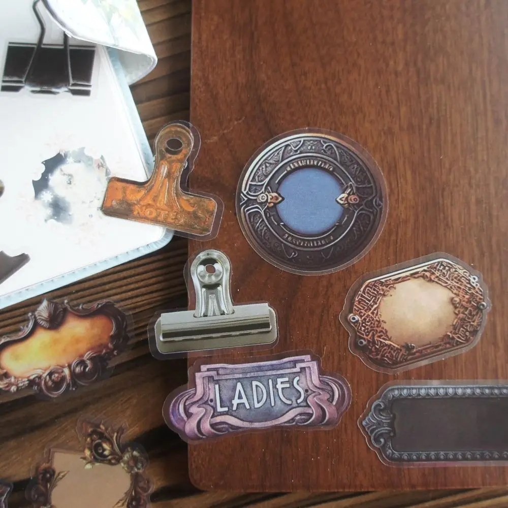 Металлическая кнопка-ключ в стиле ретро стильная ПВХ наклейка для скрапбукинга