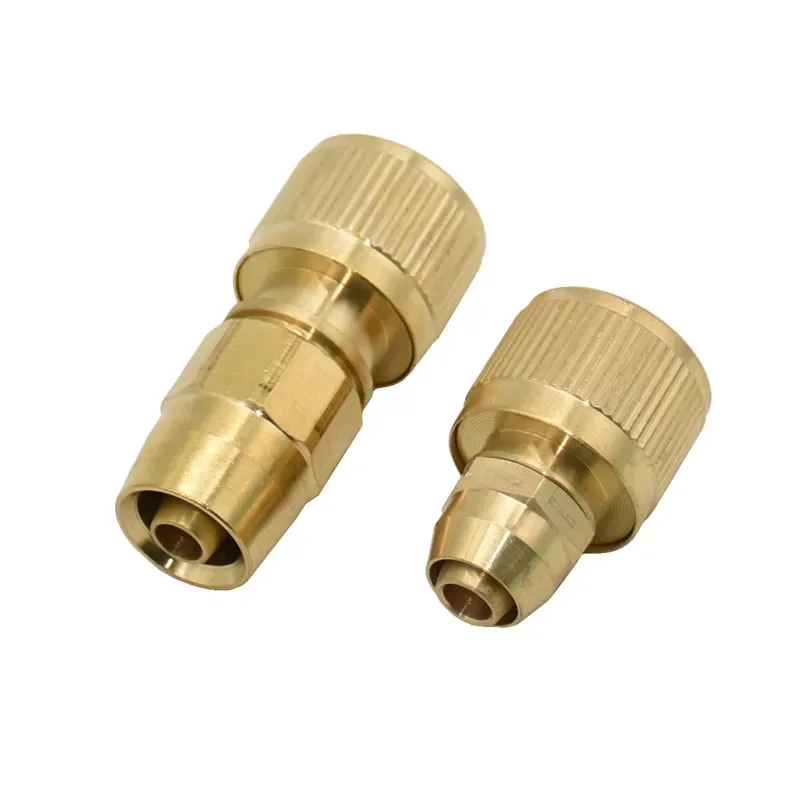 

3/8" hose Quick Connector Brass Water gun connector Garden Irrigation hose Water sprinkler copper Adapter 1pcs