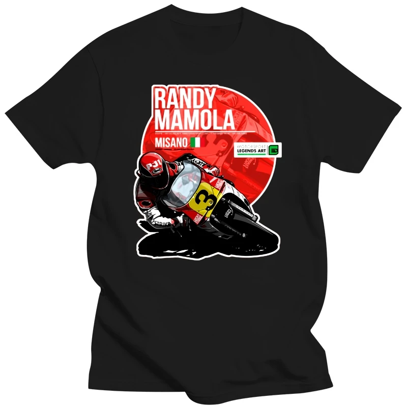 Men t-shirt Randy Mamola 1987 Misano tshirt Women t shirt
