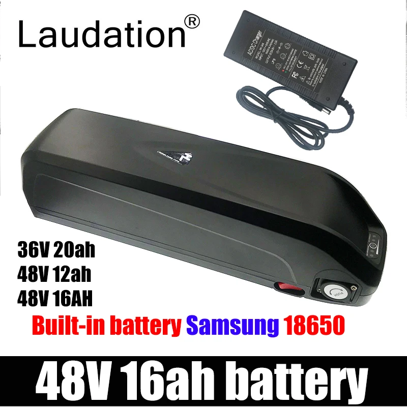 

Литий-ионный аккумулятор Hailong с USB 48 в 16 Ач 48 В 20 Ач, электрический велосипед, аккумуляторная трубка с зарядным устройством для двигателя 250 Вт...