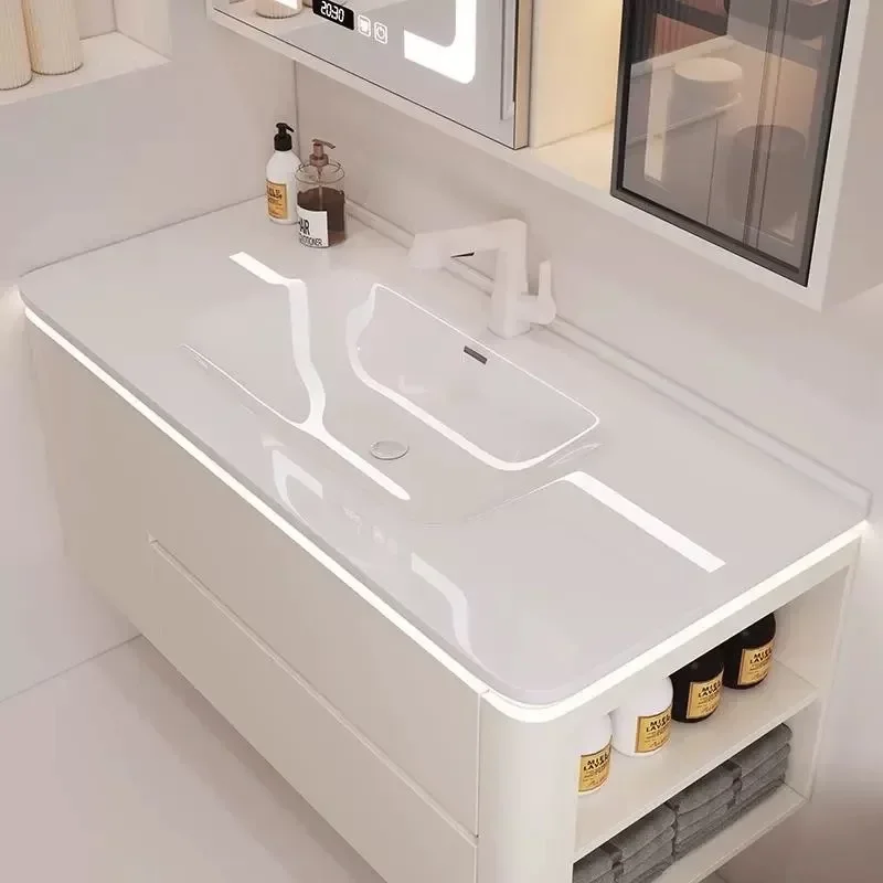 Шкаф для ванной комнаты шкафчик хранения ручные инструменты белая мебель