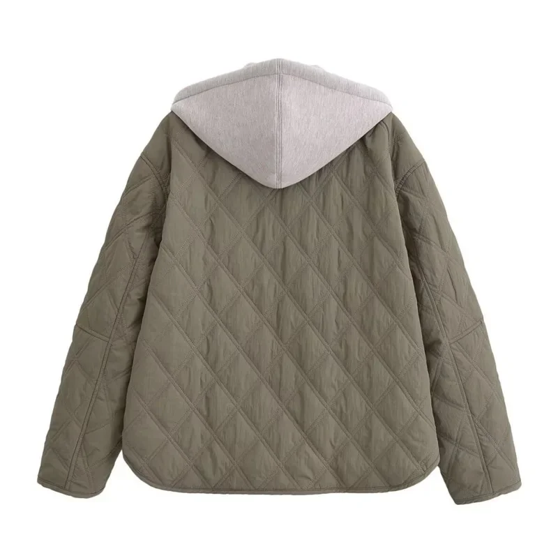 Хлопковая куртка с капюшоном европейская Америка женская одежда 24 осенне-зимняя